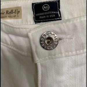 AG The Stevie Rollup white crop jeans sz 29R